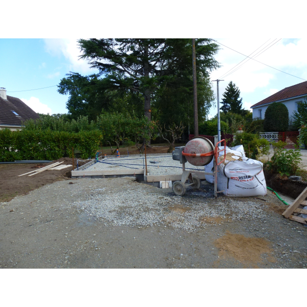 Démarrage d'une construction de garage à Saint Sébastien sur Loire (44230)