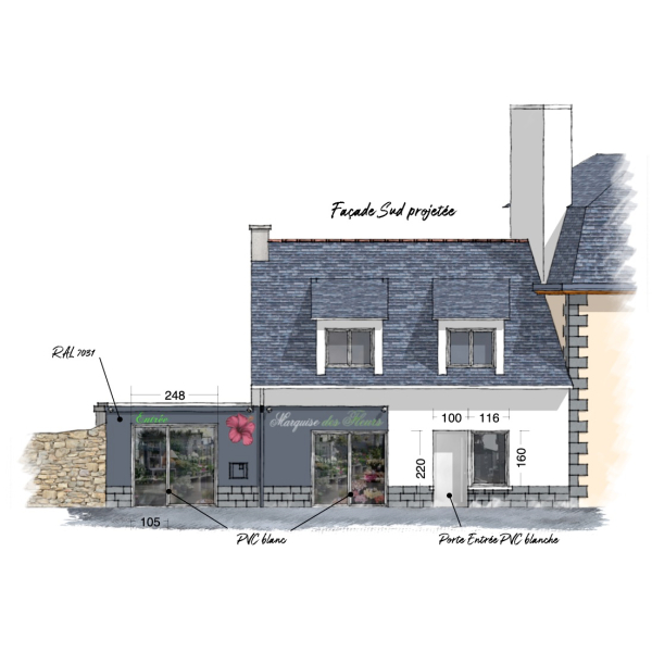Création d'un local commercial dans le Morbihan
